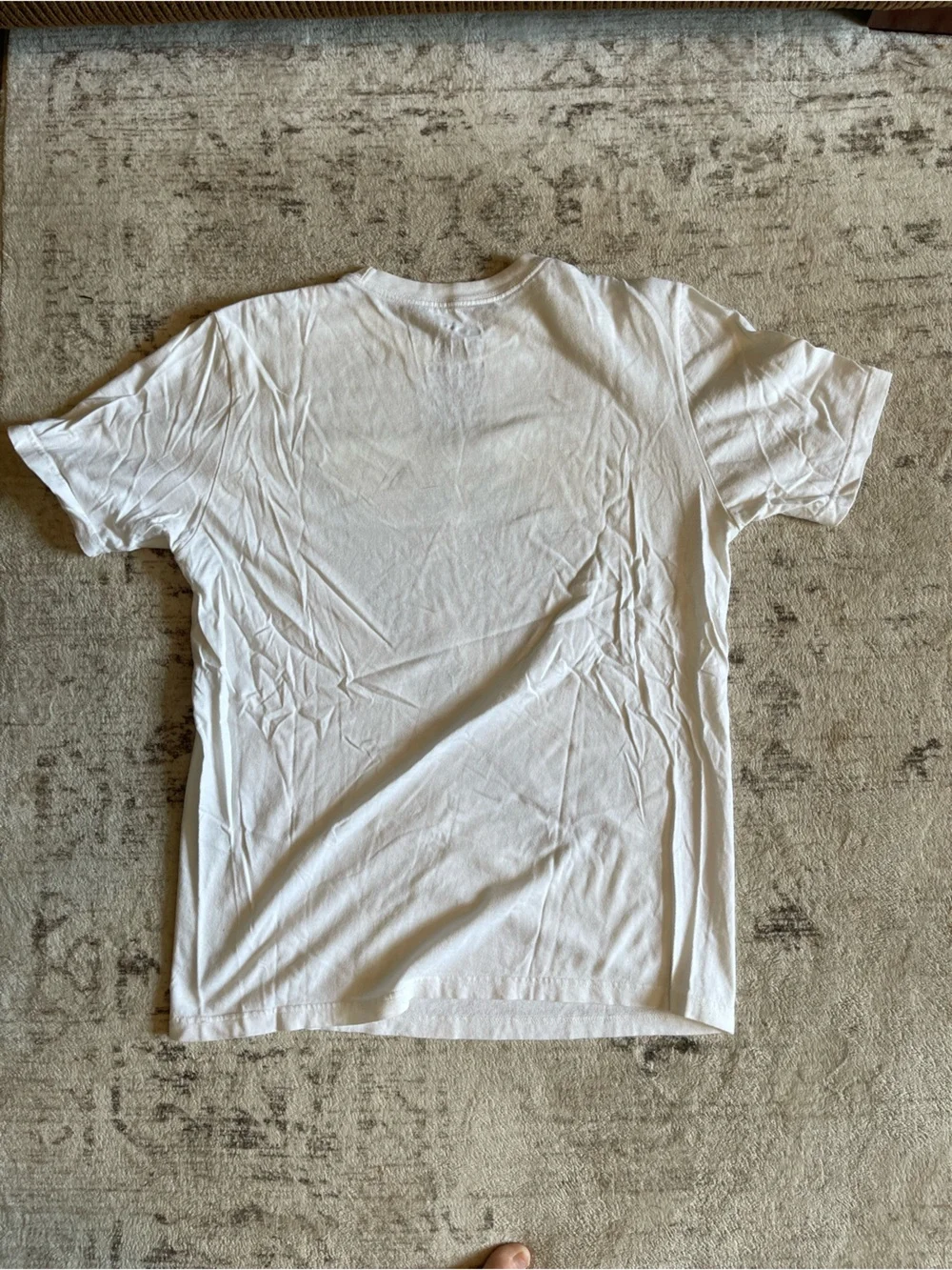 Nike White T-Shirt with Green Camo Swoosh